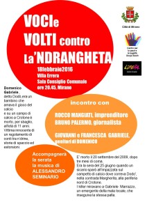 Voci e Volti contro la 'ndrangheta